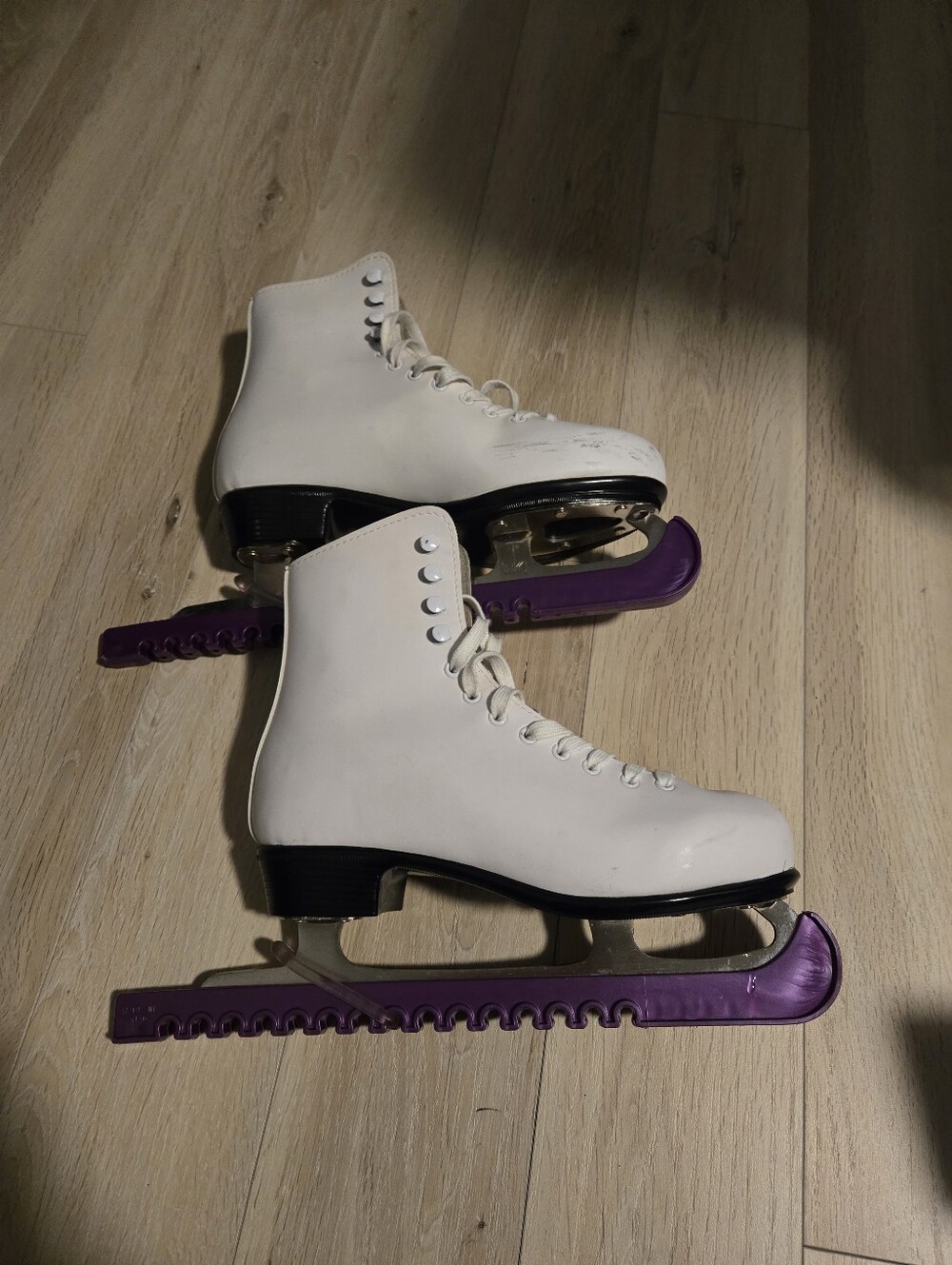 Classic White Women's Figure Ice Skates - White